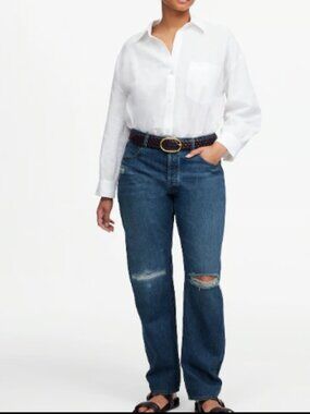MADEWELL CURVY DEAN EASY STRAIGHT CROP JEAN LABETTE WASH NWT $148 32 w